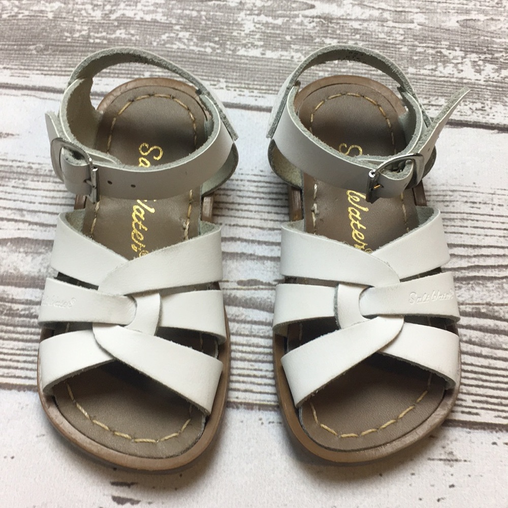 White Salt Water Sandals